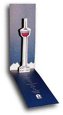 Calgary Tower Christmas Card Design | 3D Graphic | Andrea Hoffmann Designer