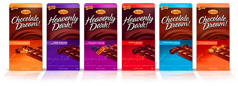 Barton's Chocolates Packages | Hand Lettering Design | Packaging Type Design | Product Logo