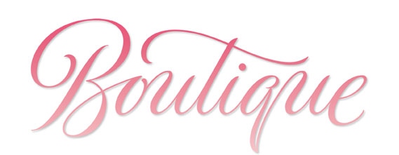 Boutique Lettering | elegant | flowing | Hoffmann Angelic Design