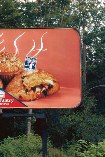 Frsh Bread Garden Billboard | Steam Lettering | Town Pantry | Chevron | Hoffmann Angelic Design
