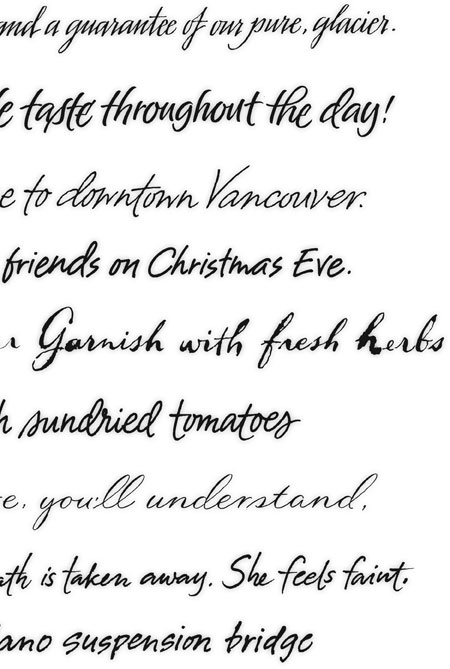 Handwriting - Calligraphy and Hand Lettering can take on many different personalities. | scipt | lettering | emotions | personalities | sample | pen | ink | script