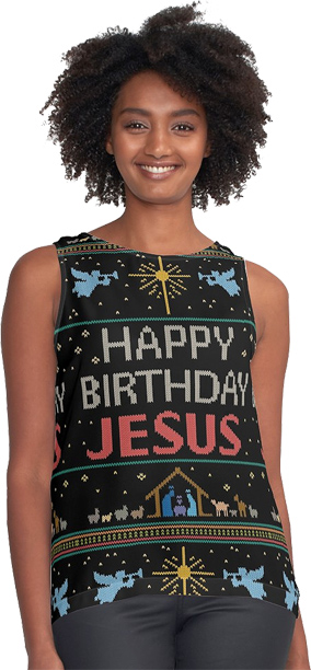 Happy Birthday Jesus Lettering and Illustration