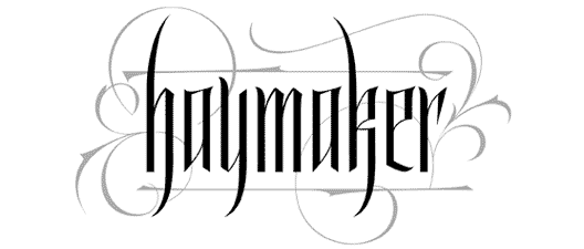 Haymaker Lettering | Goth | Gothinc | Black Letter | Hoffmann Angelic Design | Ivan Angelic | Mockups | Pencils | tattoo | biker | flourished | flourishes