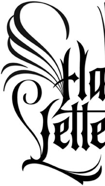 Hand Lettering Goth Tattoo Style | Hoffmann Angelic Design | Ivan Angelic | Angel | Wings | Dark | packaging | Publishing | Author Logo | branding | book titling | periodicals
