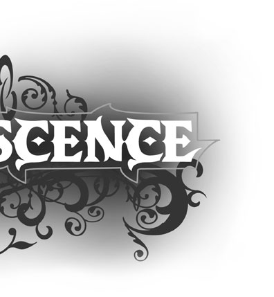 Type and Flourishing Design | Youthful Goth | hoffmann angelic design | lettering | gothic | black | opalescence | biker chic | sleeping beauty | thorns