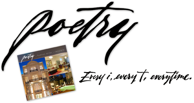 Poetry Real Estate Development Lettering | rental | Hoffmann Angelic Design | script | every i every t everytime | buenos aires | argentina