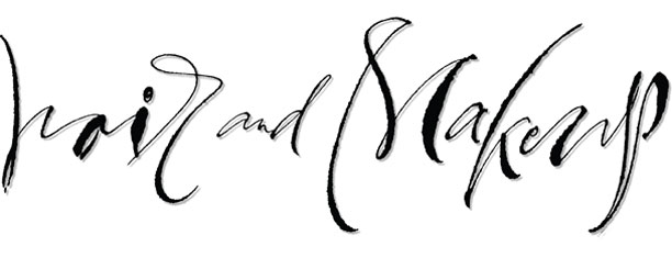hair & makeup Lettering