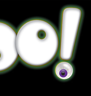 boo | Halloween | Lettering | Ghost | redbubble | zazzle | 26_characters | 26 Characters | T-shirt | tee | scarf | card | poster | cartoon |  zombie | eye | Hoffmann angelic design