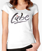 Liebe lettering for Zazzle and Redbubble | 26_characters | 26 Characters | tonal | brush | grey | gray | heart | red | valentine | t-shirt | tee | sticker | greeting card | hoffmann Angelic Design | mug | german | germany | modern 