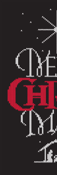 Merry Christ Mas Ugly Sweater | 26 Characters | 26_Characters | christmas | hoffmann angelic design | sweatshirt | t-shirt | pillow | christmas card | poster | motto | knit | knitted | nativity | bethlehem | jesus | black | white | red | religion | religious | christian | christianity