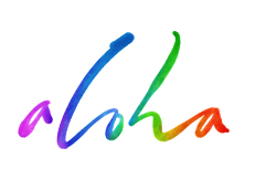 aloha lettering for Zazzle and Redbubble