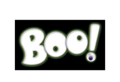 boo lettering for Zazzle and Redbubble